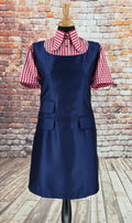 Lulu- Navy-Black Two-Tone Tonic Pinafore Dress