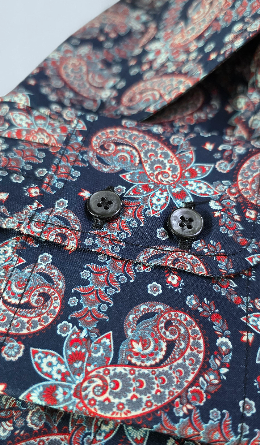 Davison Paisley Shirt – With Retro Beagle Collar