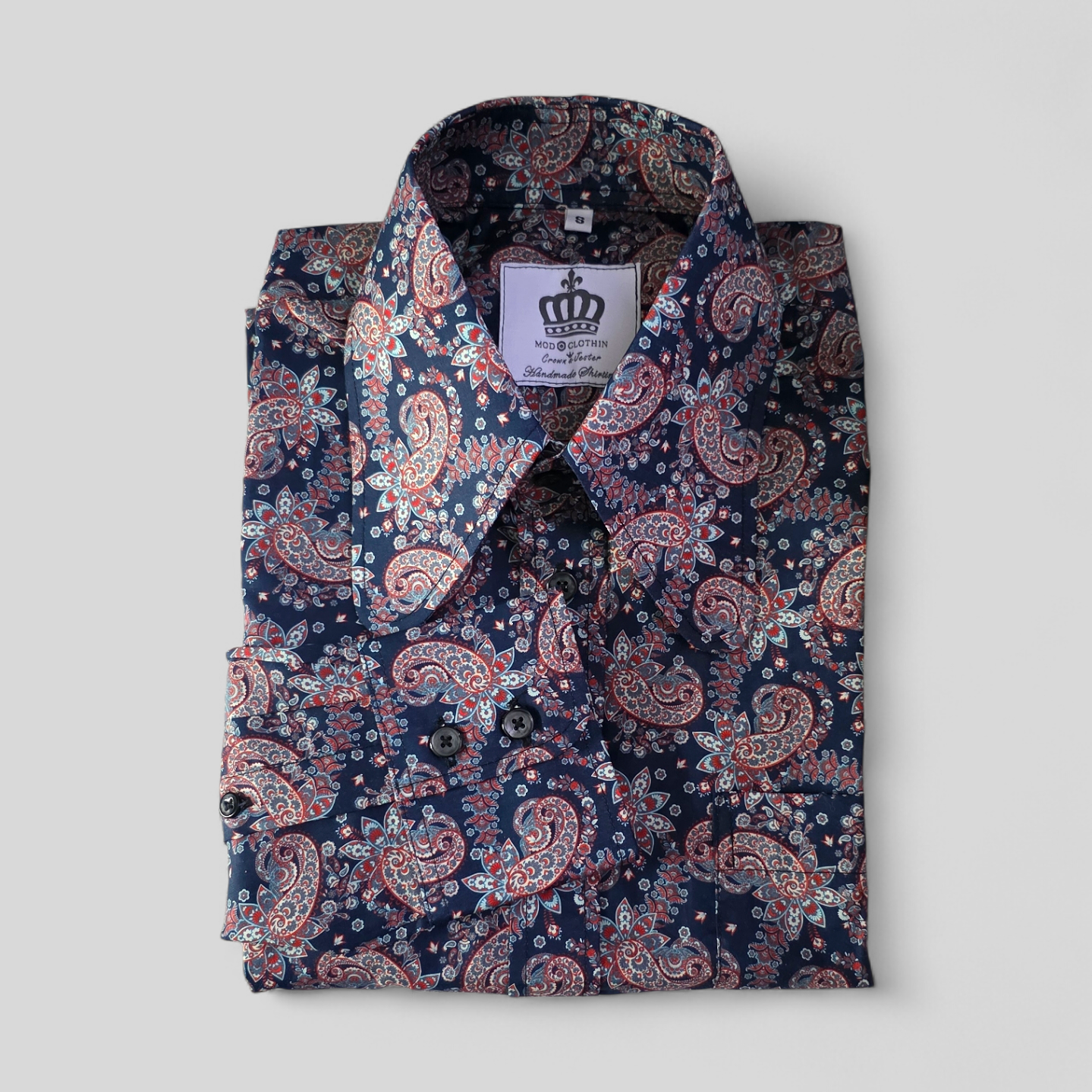 Davison Paisley Shirt – With Retro Beagle Collar
