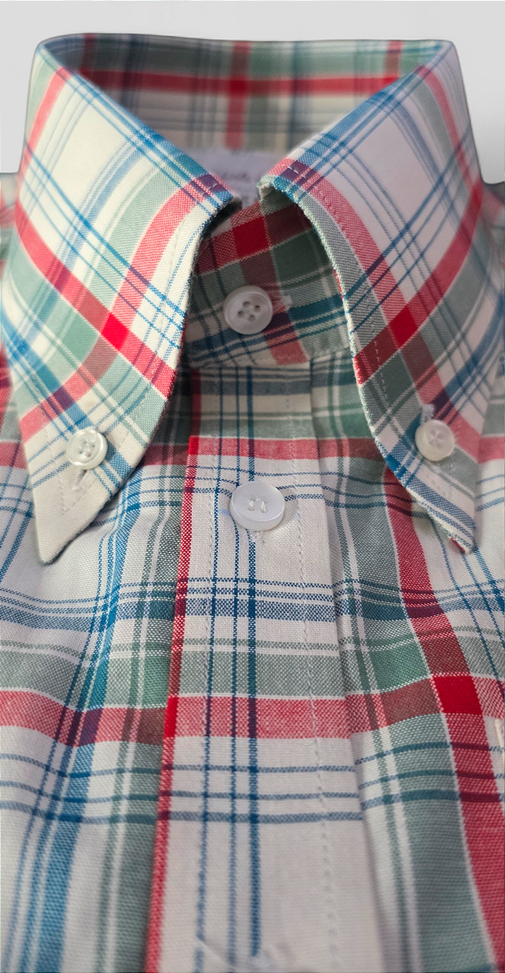 Ned - Checked Short Sleeve Button Down Shirt