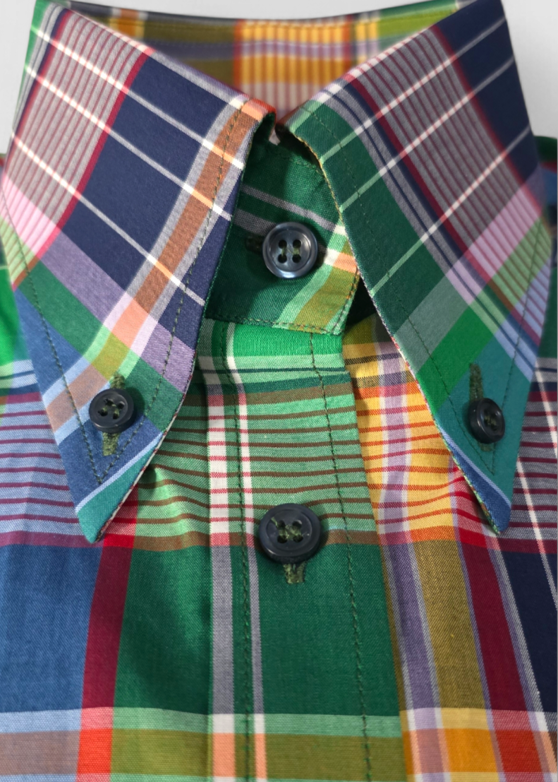 Saul - Checked Short Sleeve Button Down Shirt