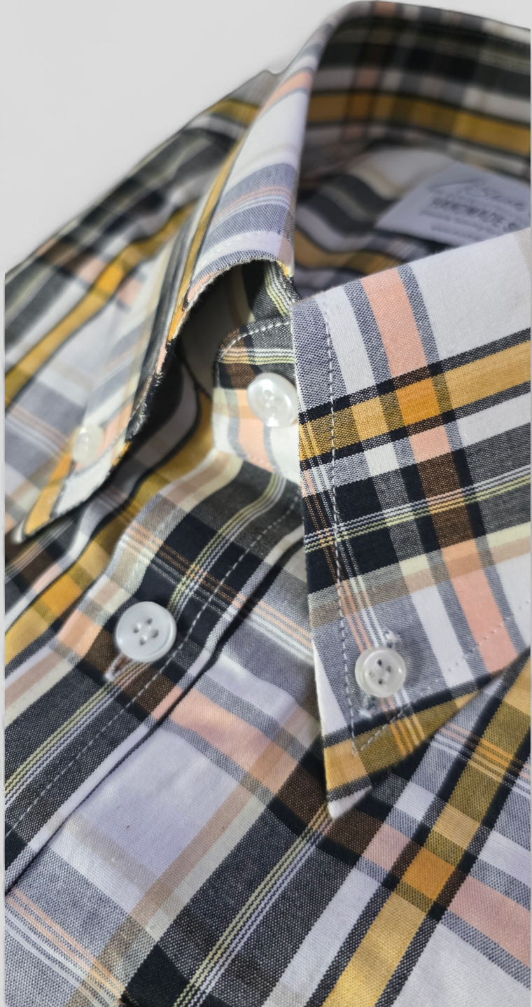 Brindley -  Checked Cotton Short Sleeve Shirt
