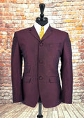 Terence wine two tone Mod suit front view