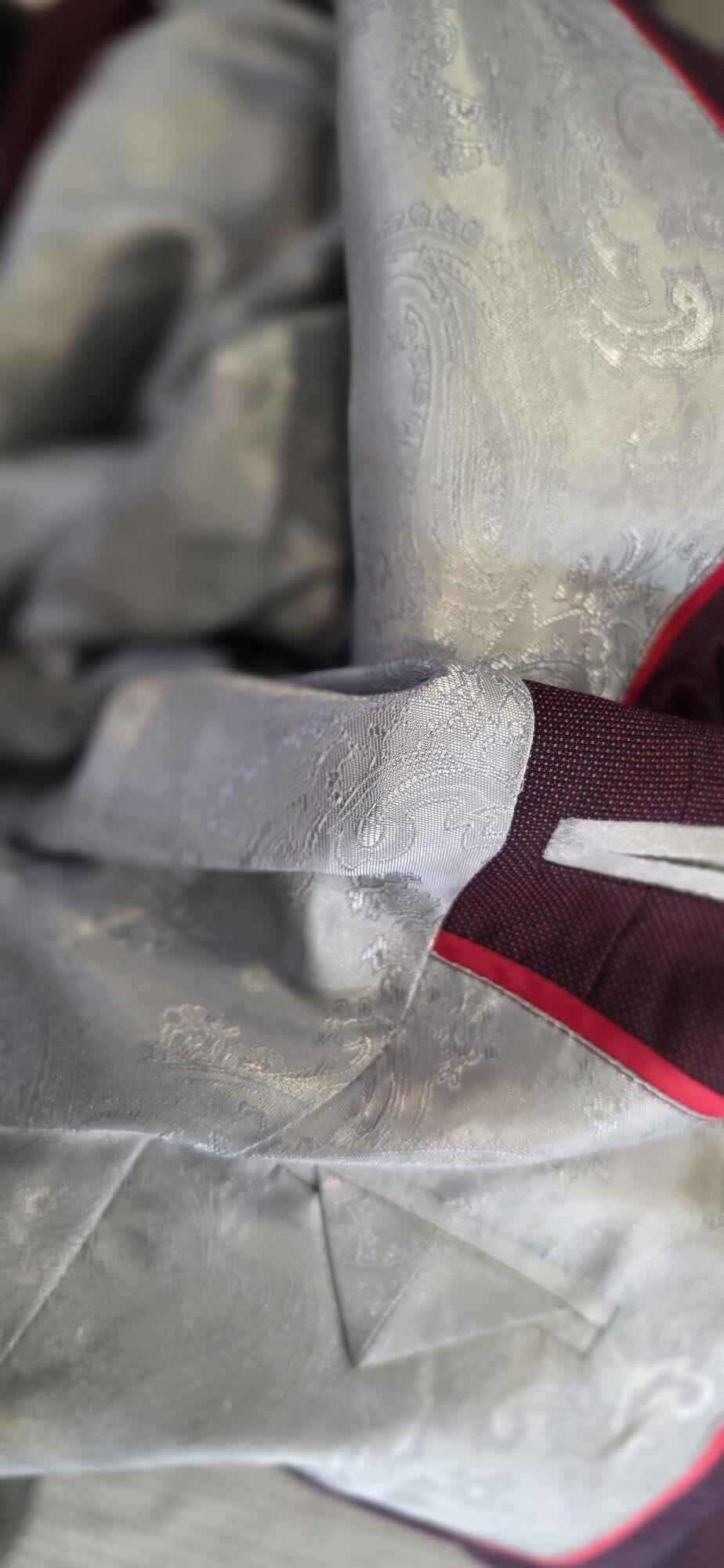Terence Wine Two‑Tone Mod Suit