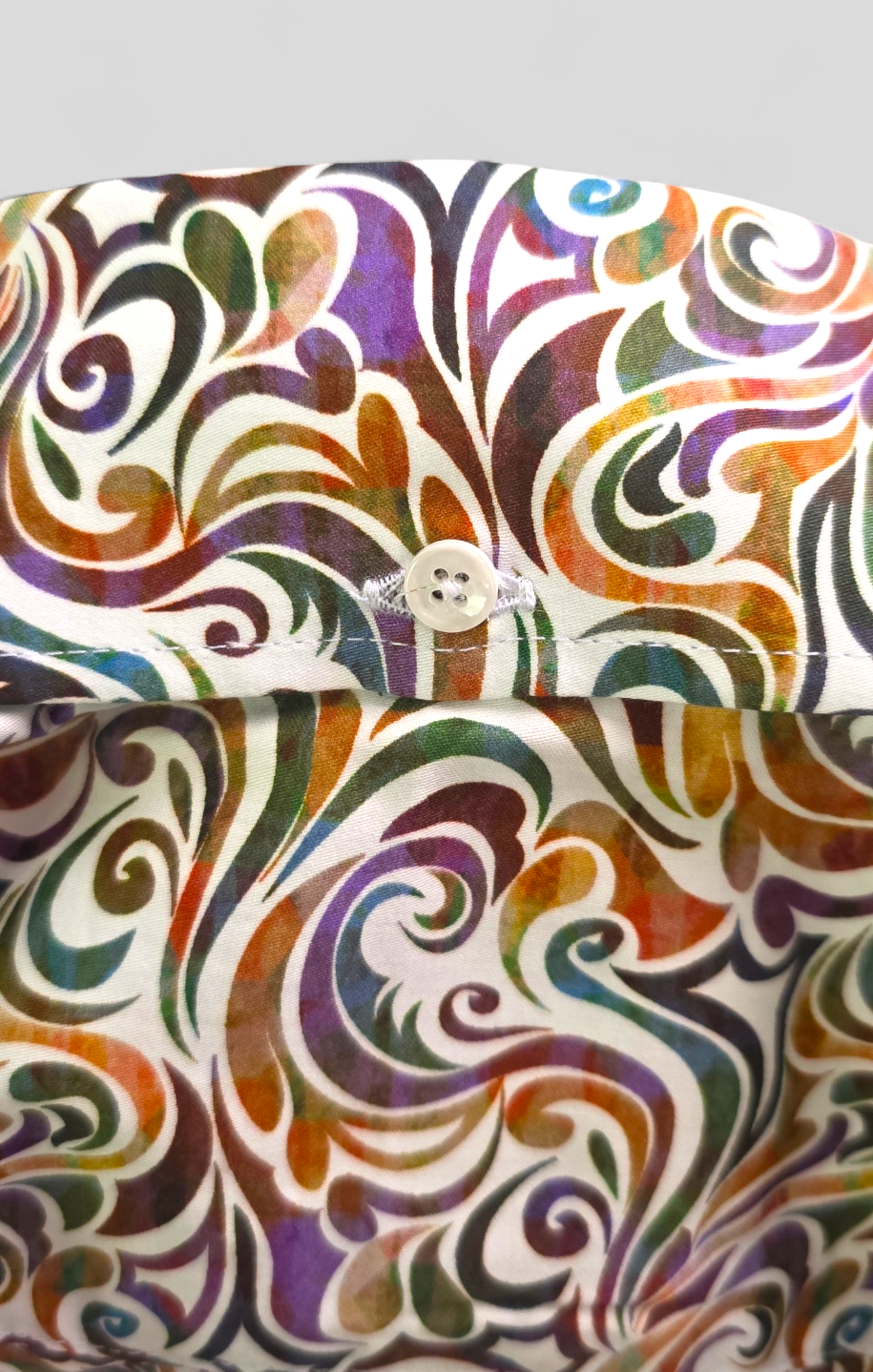Psychedelic Carousel Swirl Shirt – Long Sleeve Button-Up
