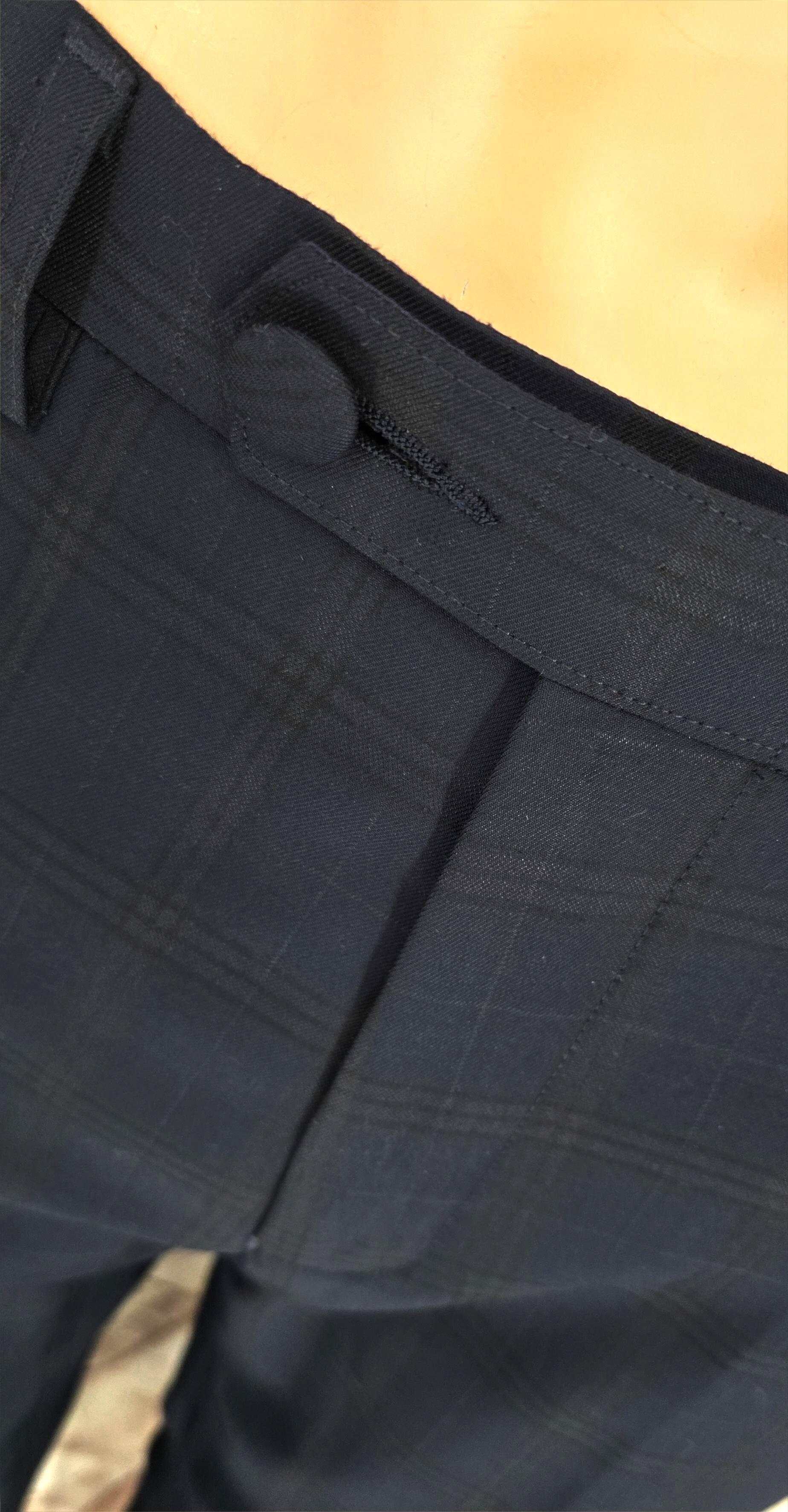 Ernest – Tailored Navy & Black Pow Check Suit