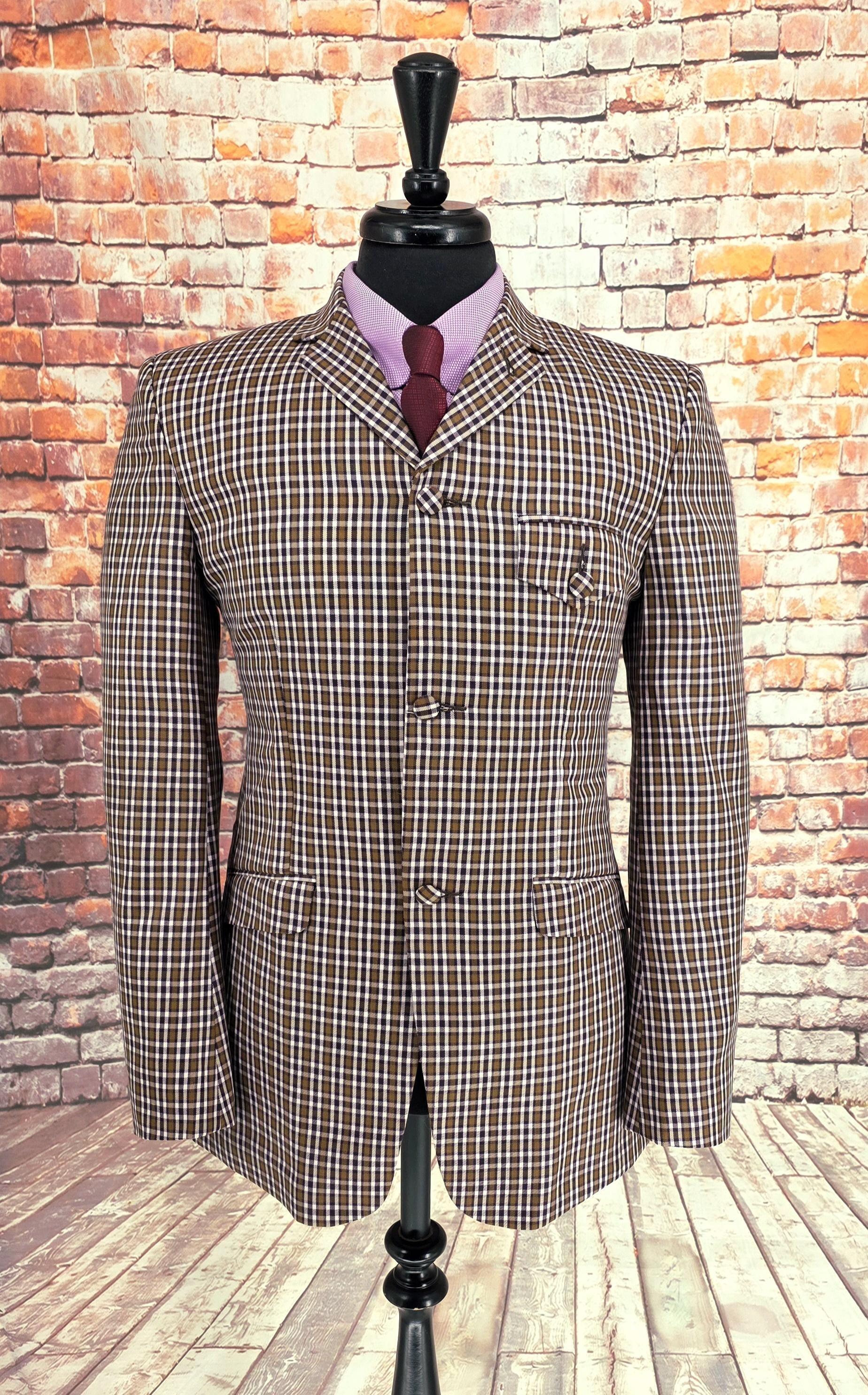 The Baron – Men’s Medium Cotton Canvas Checked Jacket