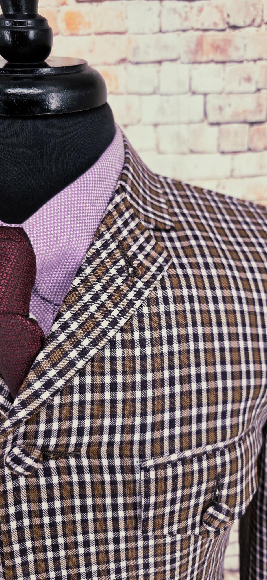 The Baron – Men’s Medium Cotton Canvas Checked Jacket