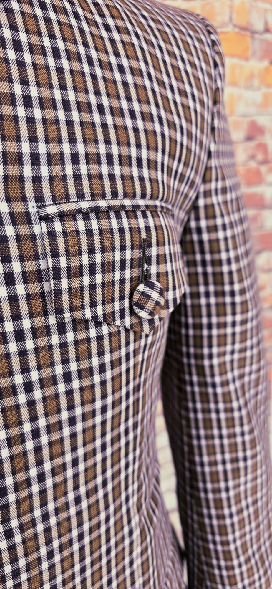 The Baron – Men’s Medium Cotton Canvas Checked Jacket