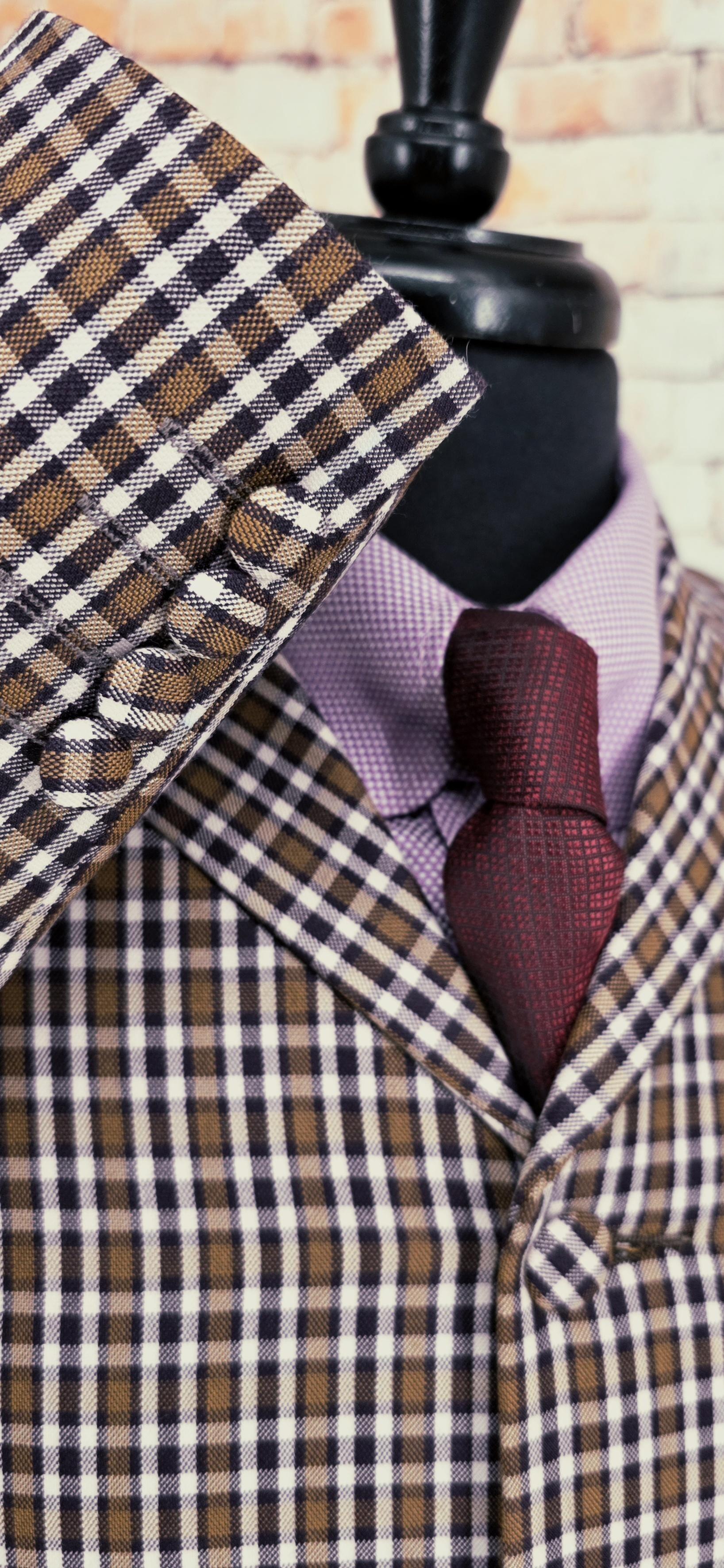 The Baron – Men’s Medium Cotton Canvas Checked Jacket