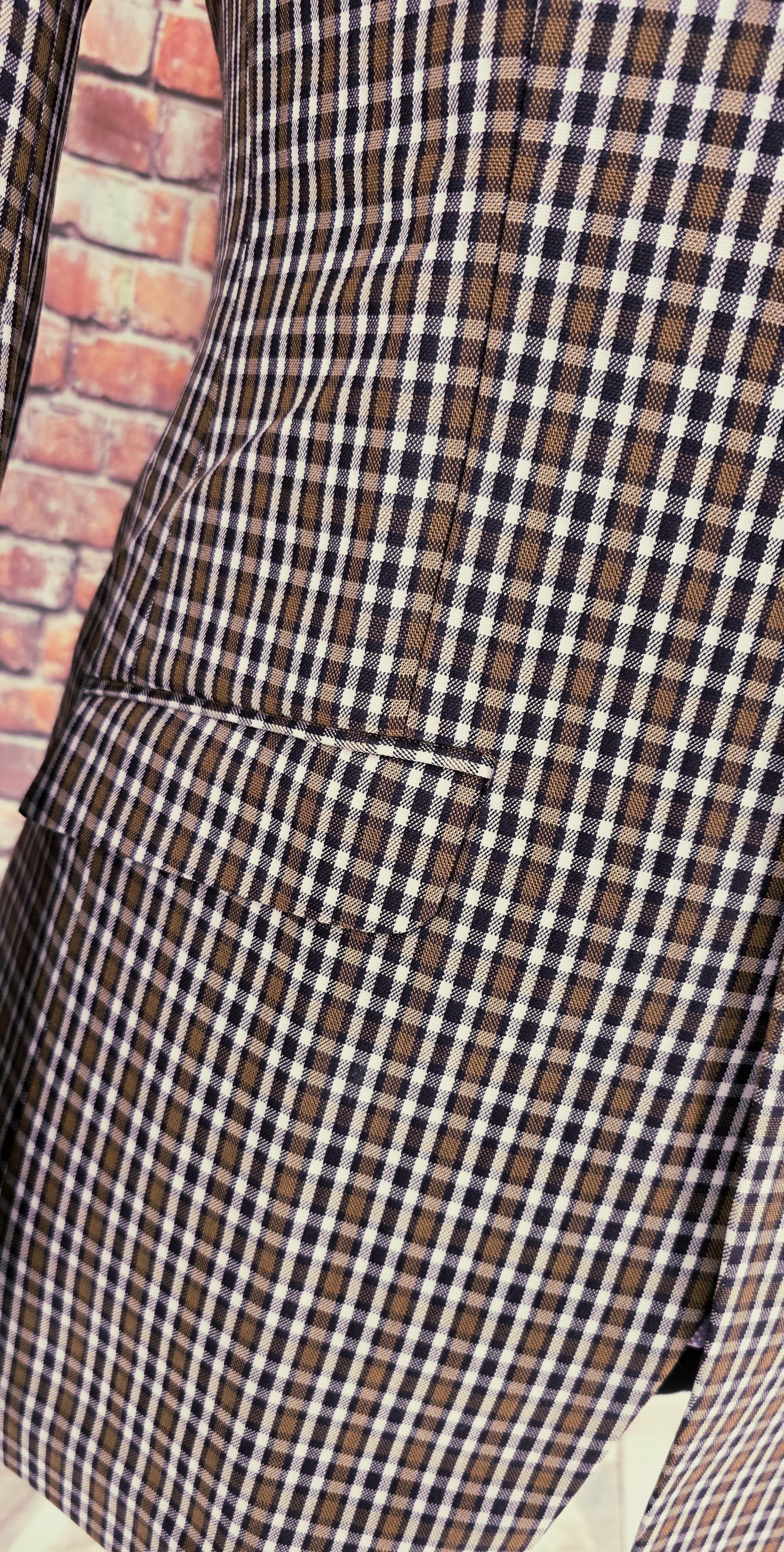 The Baron – Men’s Medium Cotton Canvas Checked Jacket