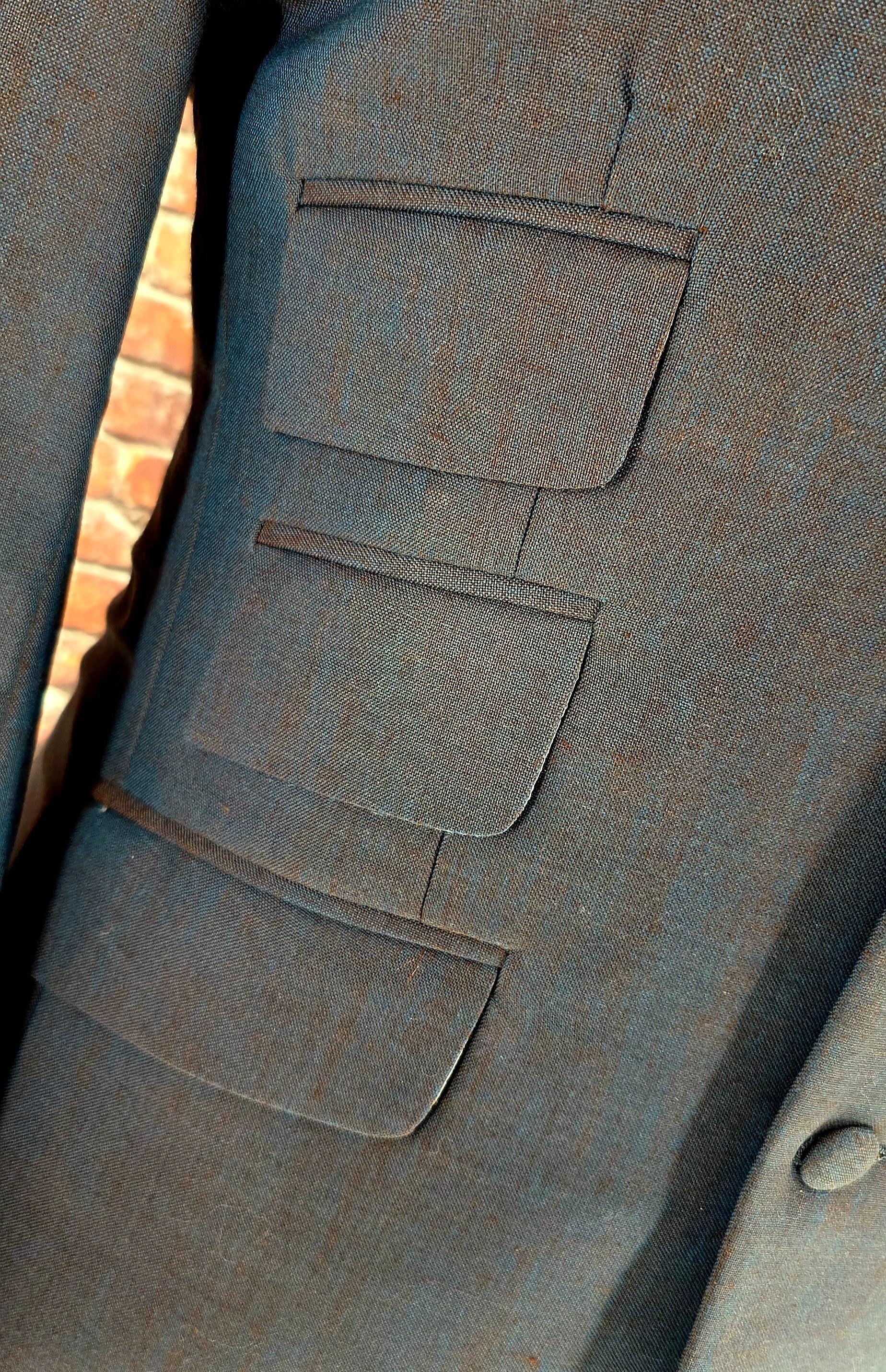 Bevan - Beautiful Teal & Ginger Two-Tone Suit
