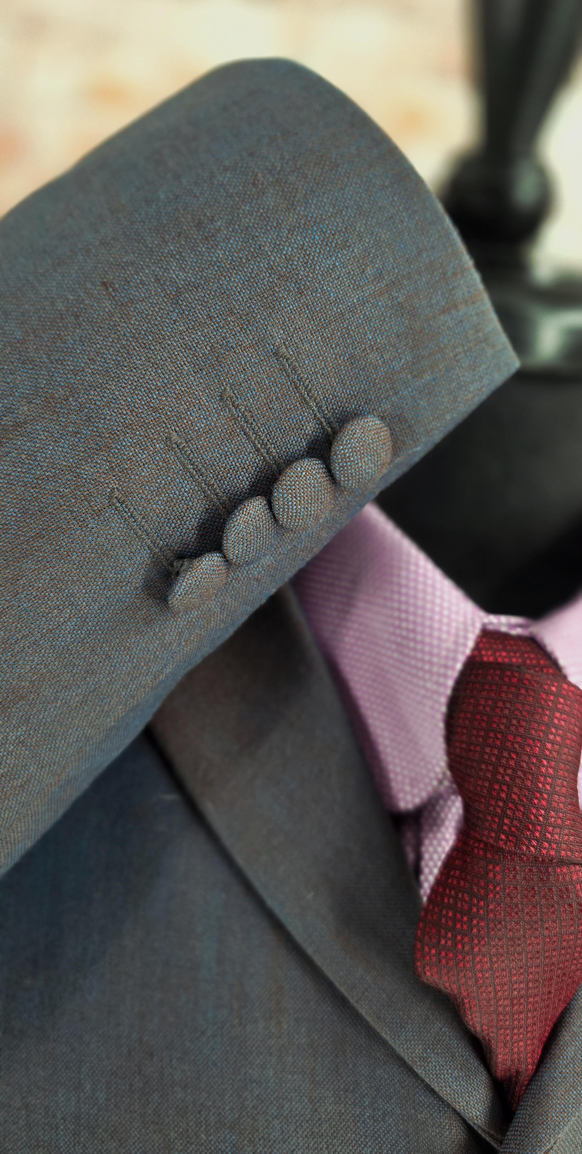 Bevan - Beautiful Teal & Ginger Two-Tone Suit