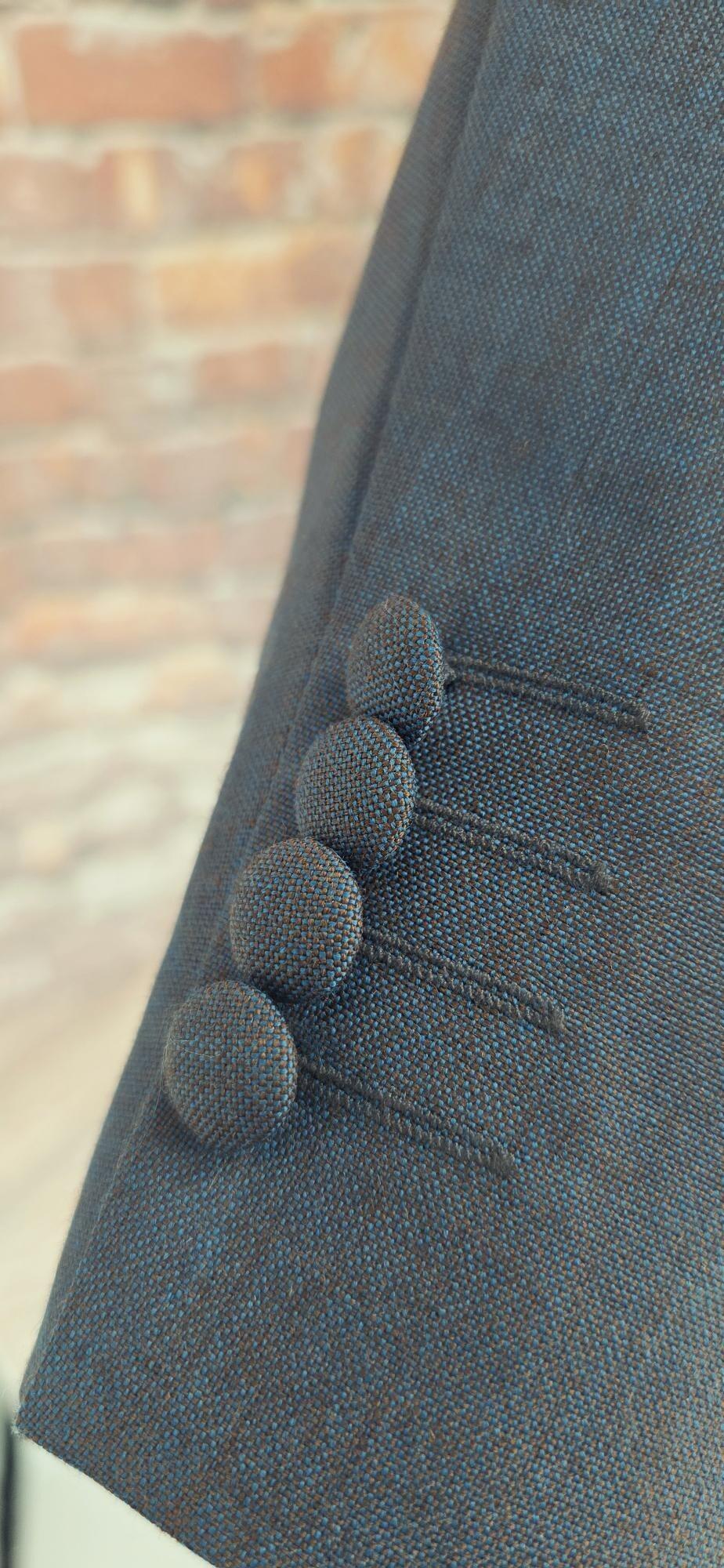 Bevan - Beautiful Teal & Ginger Two-Tone Suit