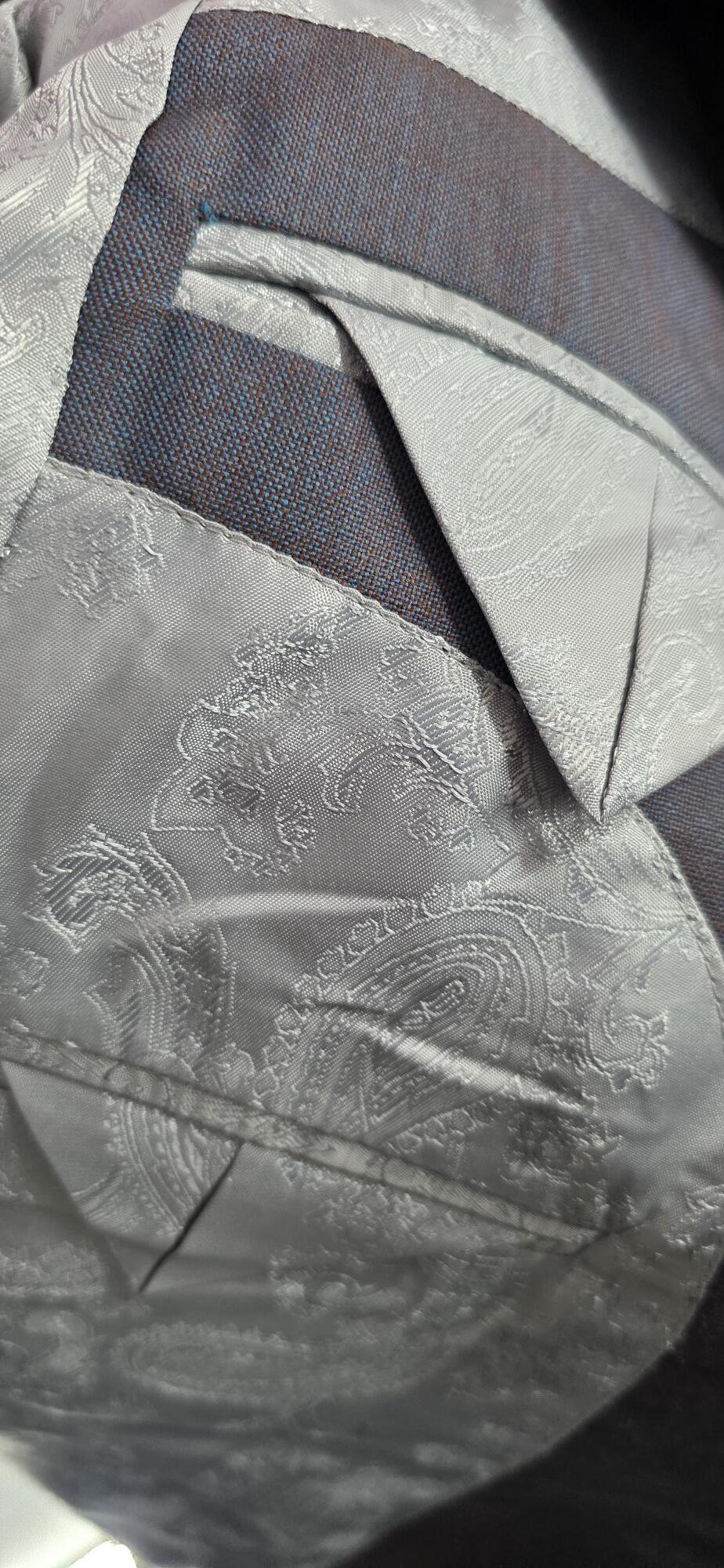 Bevan - Beautiful Teal & Ginger Two-Tone Suit