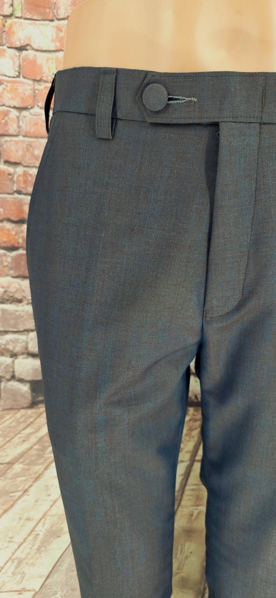 Bevan - Beautiful Teal & Ginger Two-Tone Suit