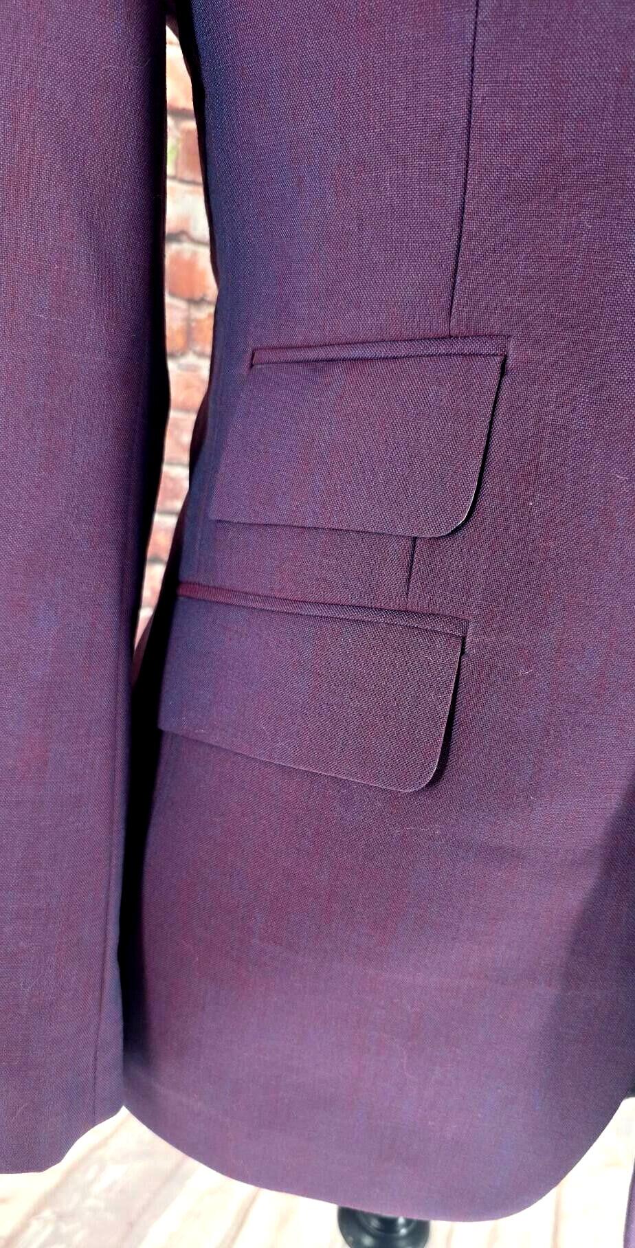 Bennett – Claret & Purple Two Tone Mohair Suit