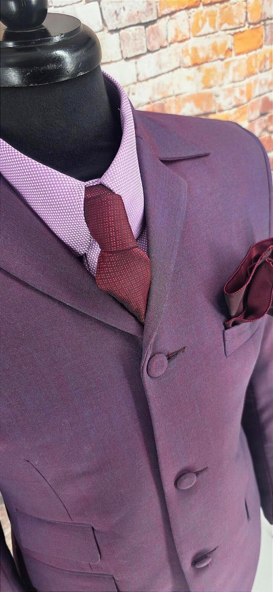 Bennett – Claret & Purple Two Tone Mohair Suit