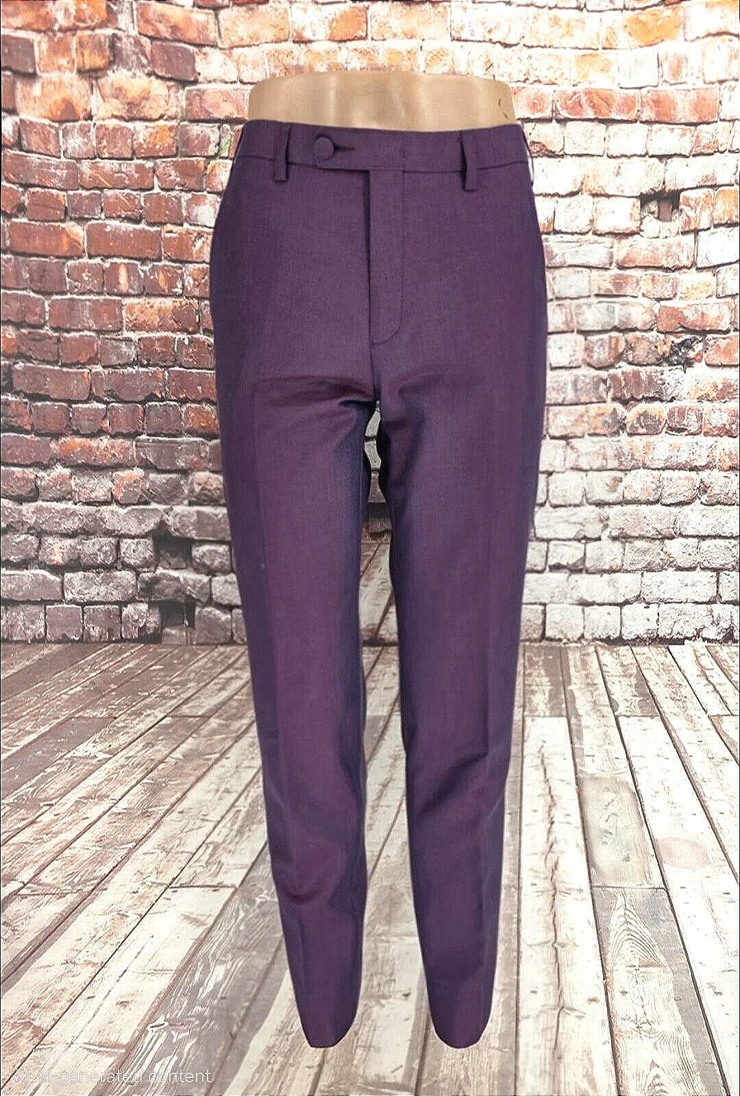 Bennett – Claret & Purple Two Tone Mohair Suit