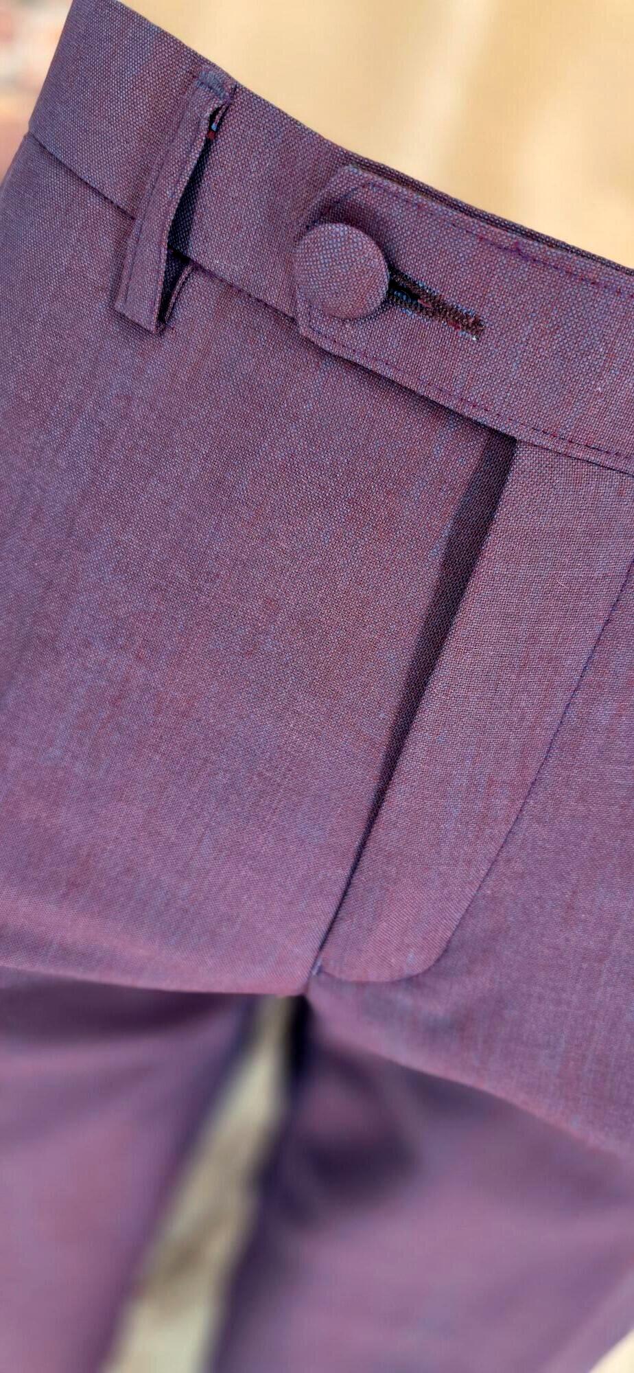Bennett – Claret & Purple Two Tone Mohair Suit