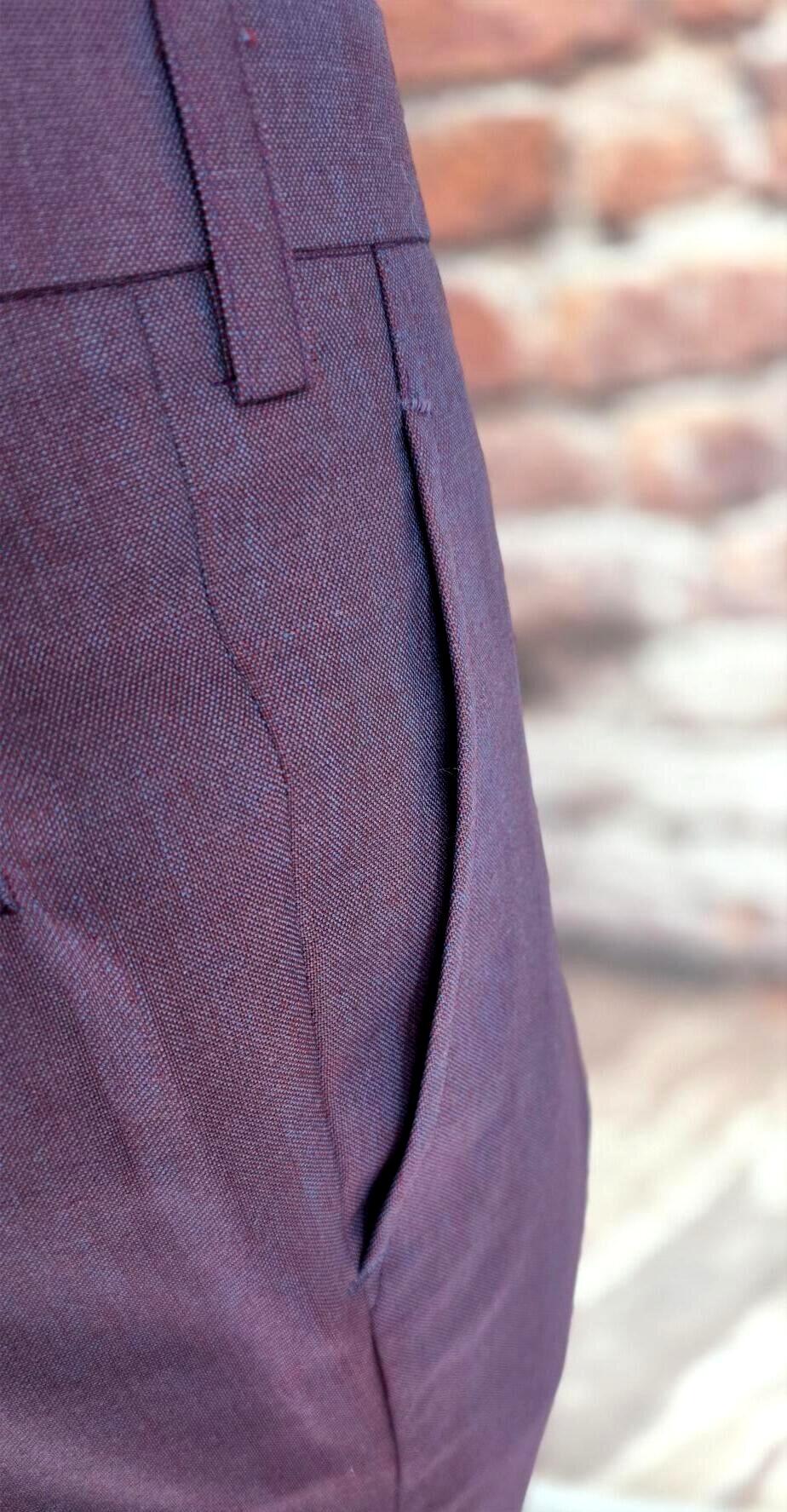 Bennett – Claret & Purple Two Tone Mohair Suit