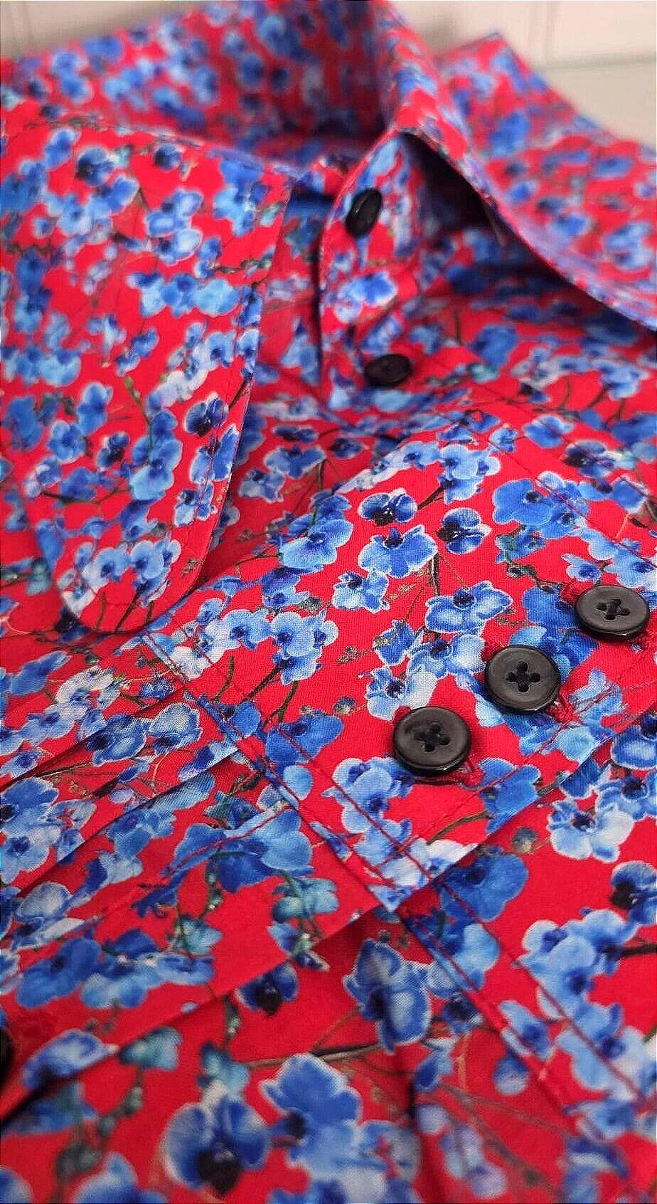 Judson - Red Floral Paisley Shirt