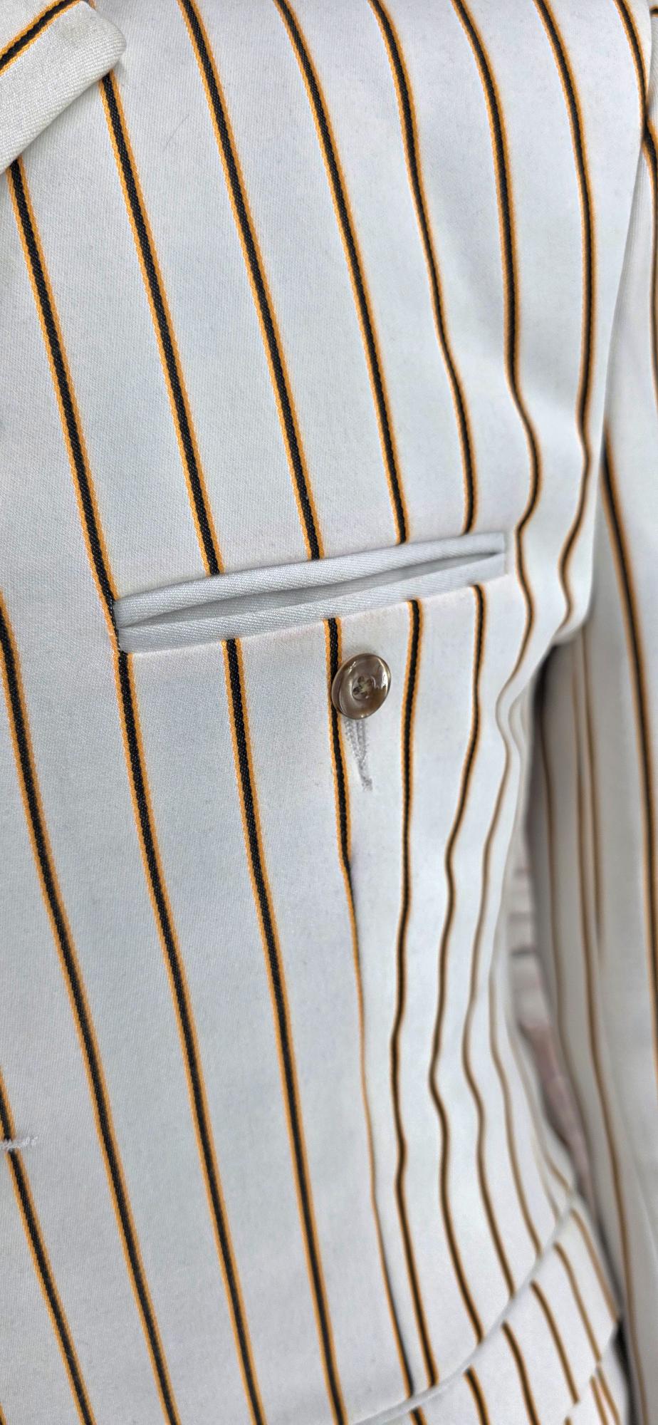 Whitmore -Soft Cream Striped Boating Blazer