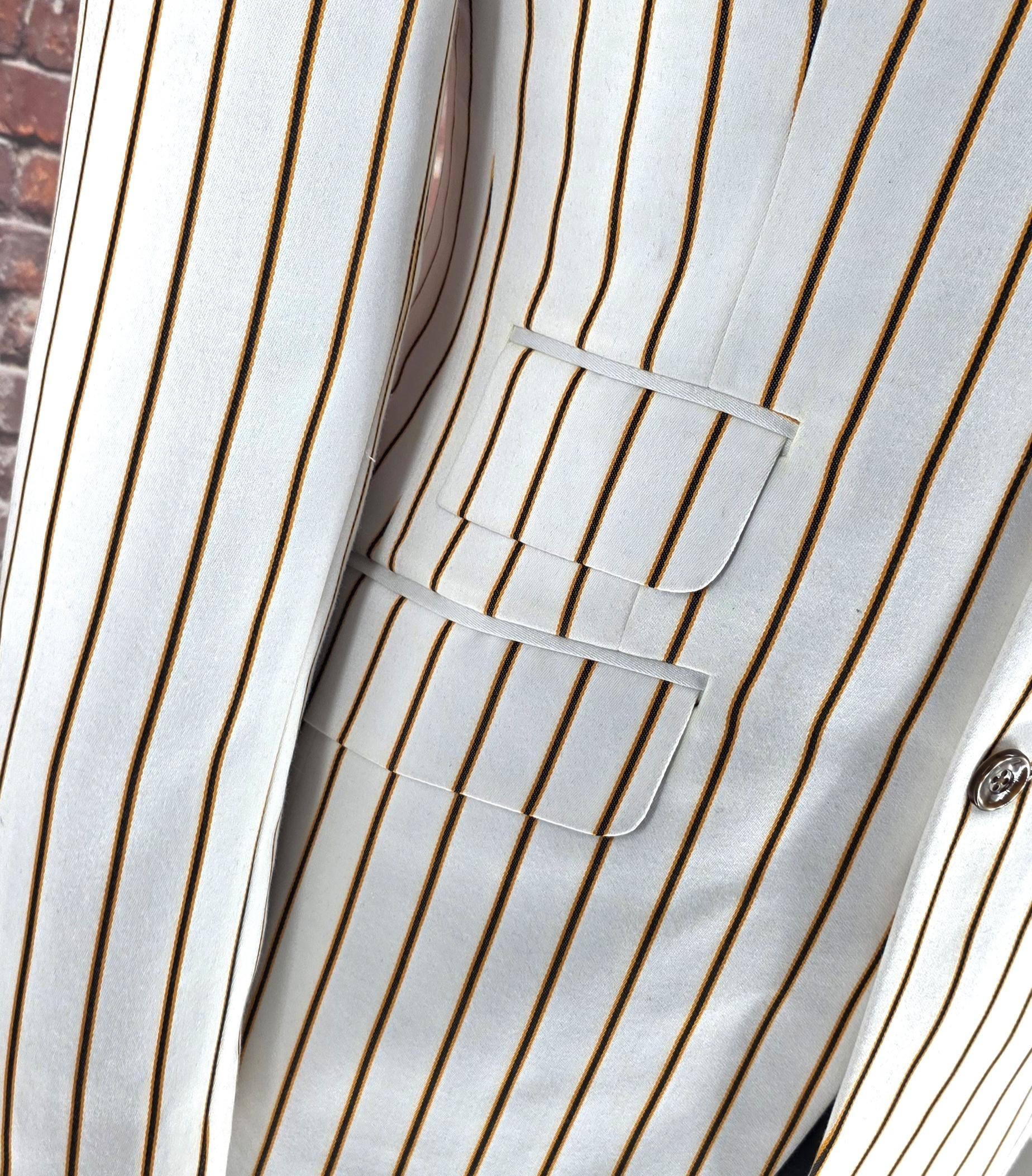 Whitmore -Soft Cream Striped Boating Blazer