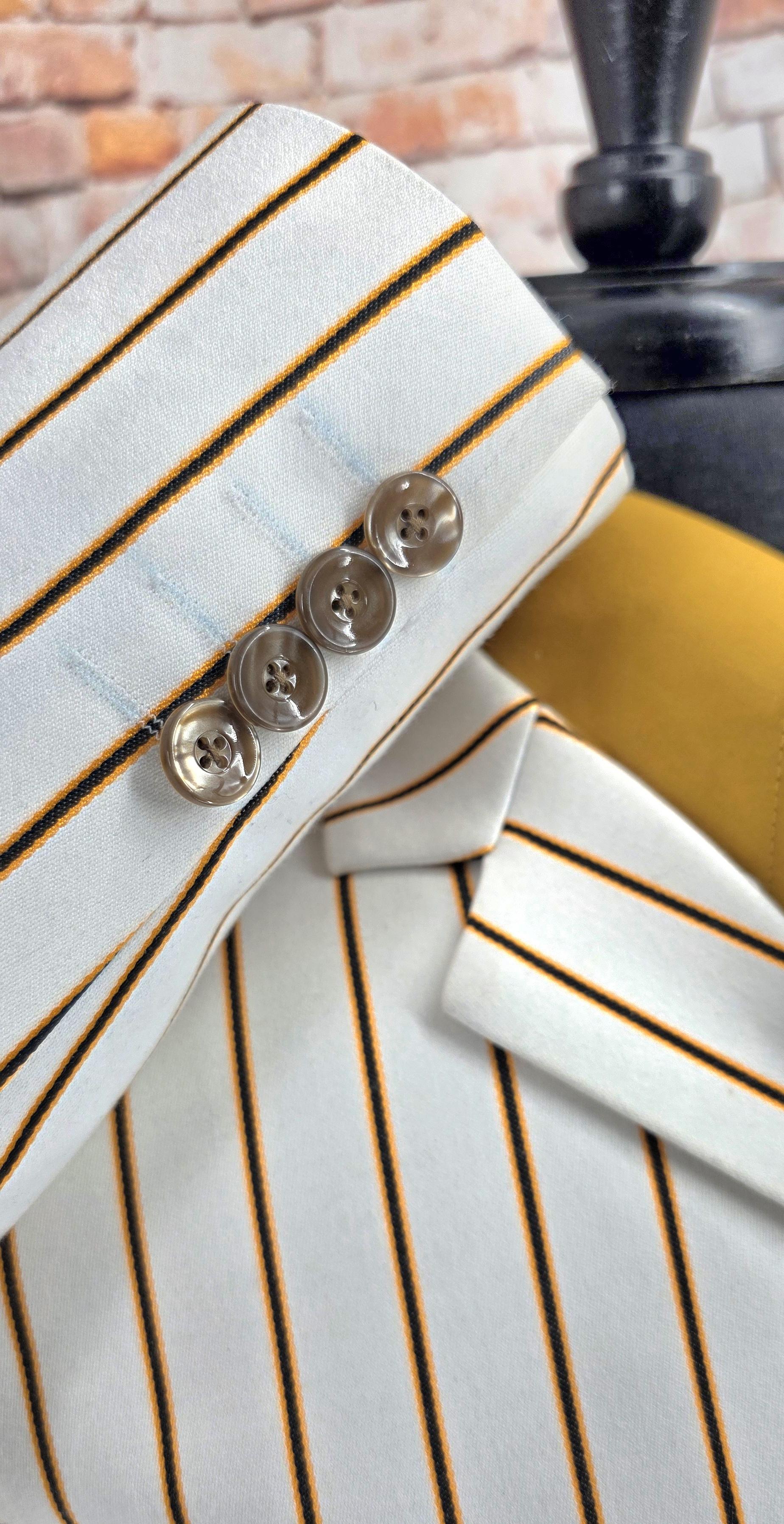 Whitmore -Soft Cream Striped Boating Blazer