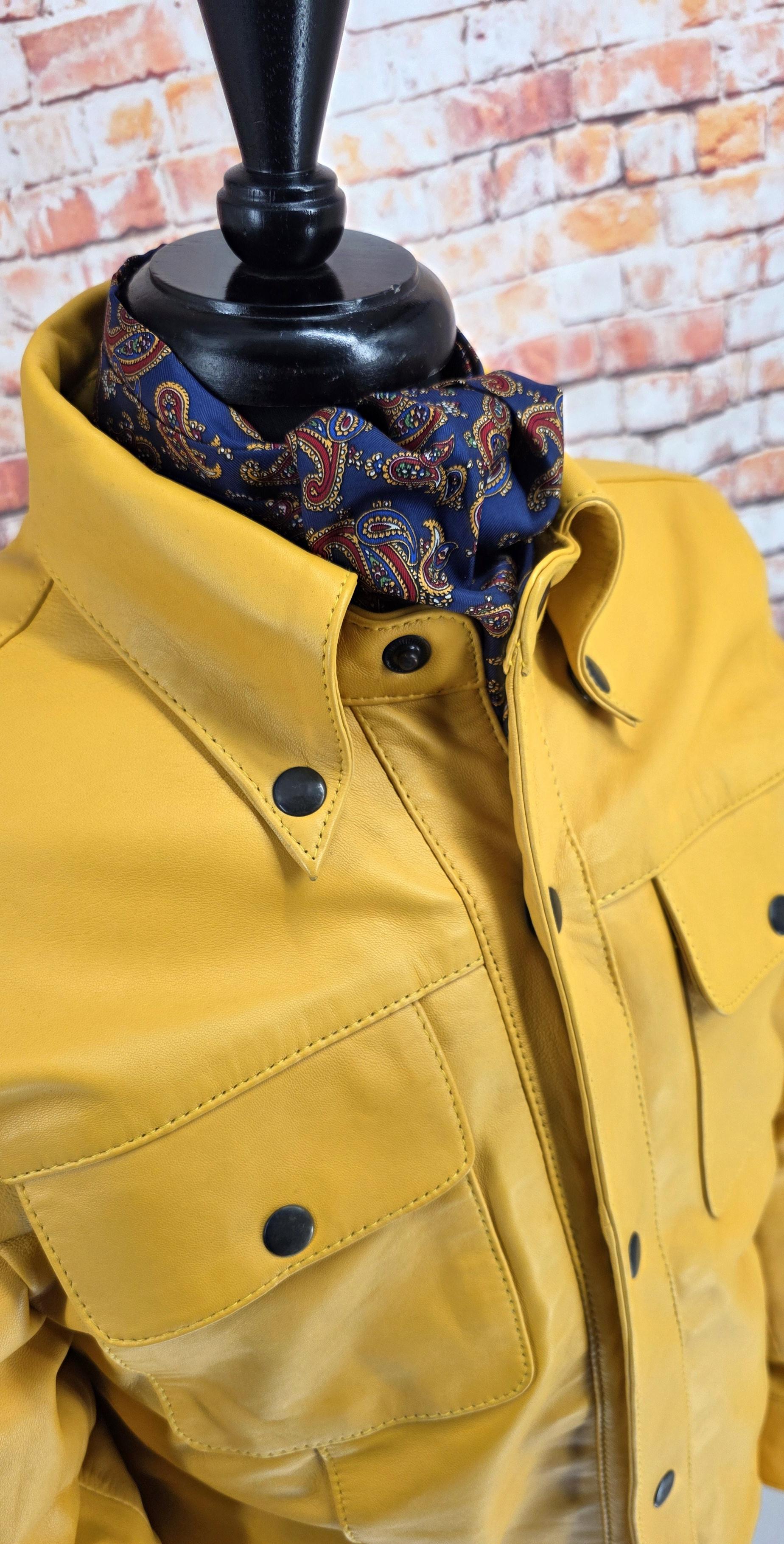 Carnaby - Mustard Yellow Leather Jacket