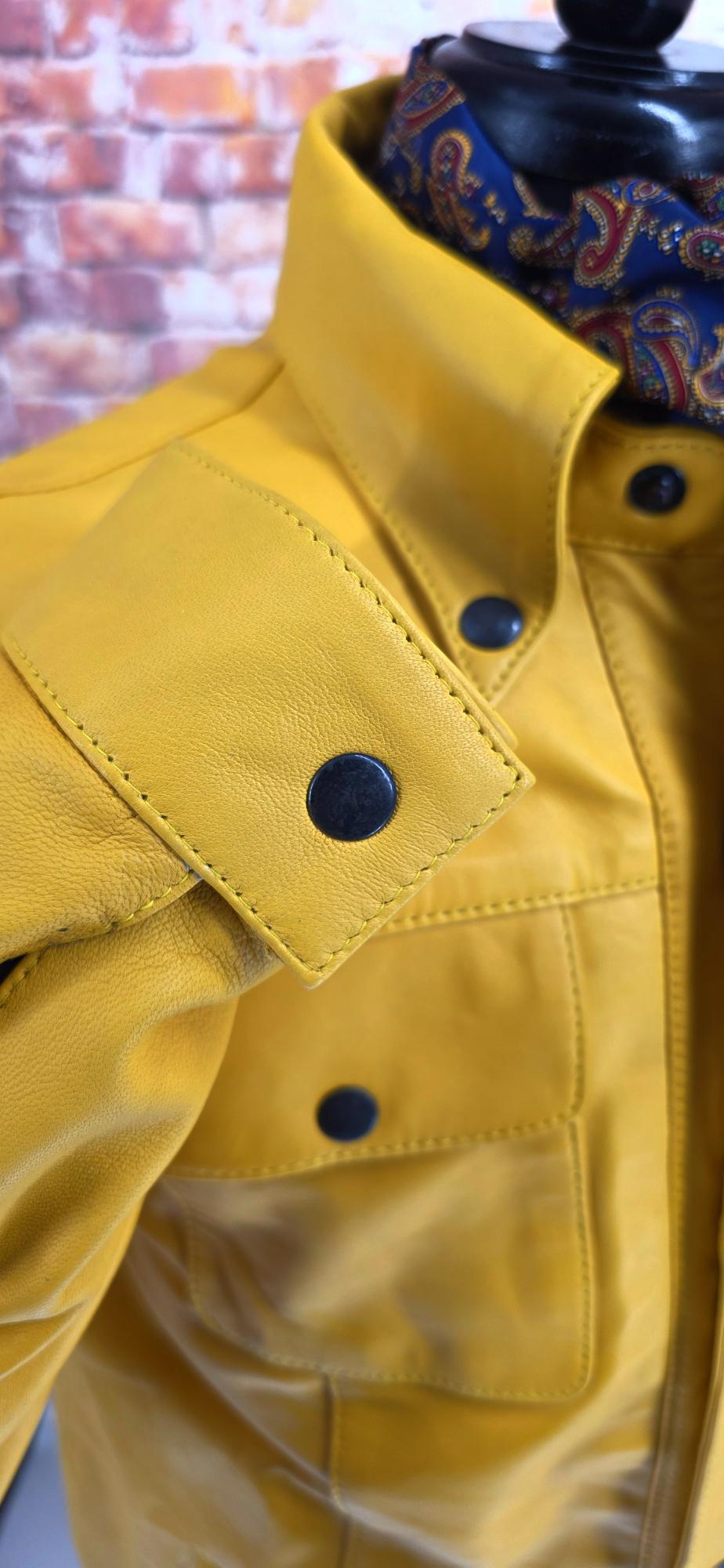 Carnaby - Mustard Yellow Leather Jacket