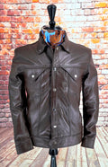 Dennis – Leather Trucker Jacket