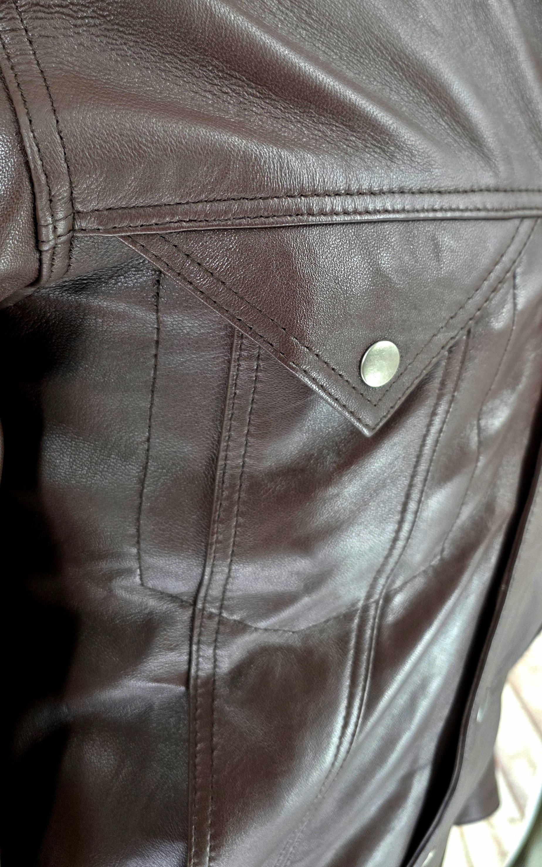 Dennis – Leather Trucker Jacket