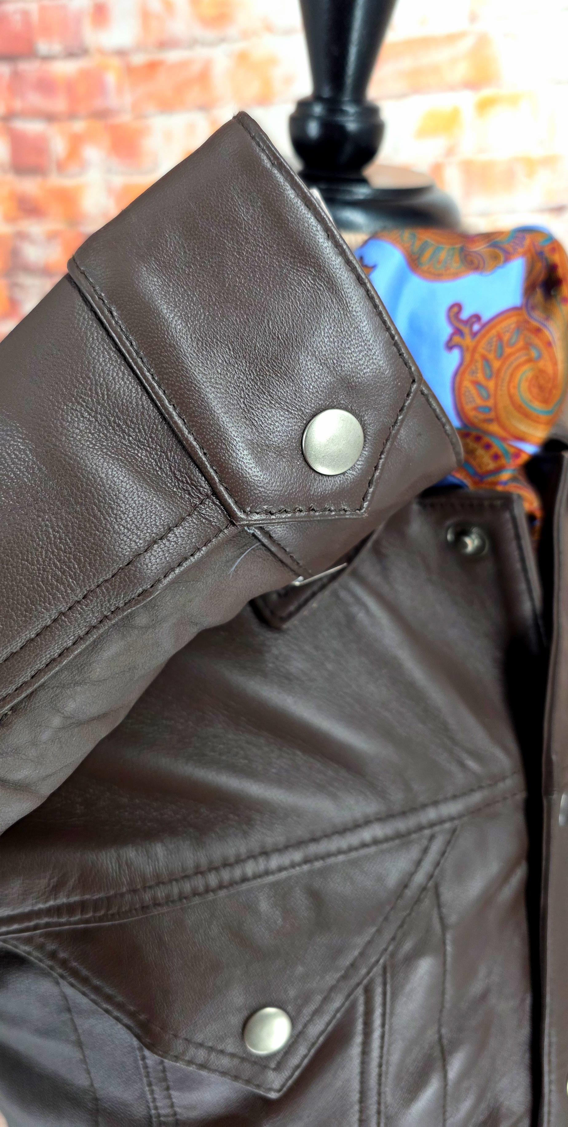 Dennis – Leather Trucker Jacket