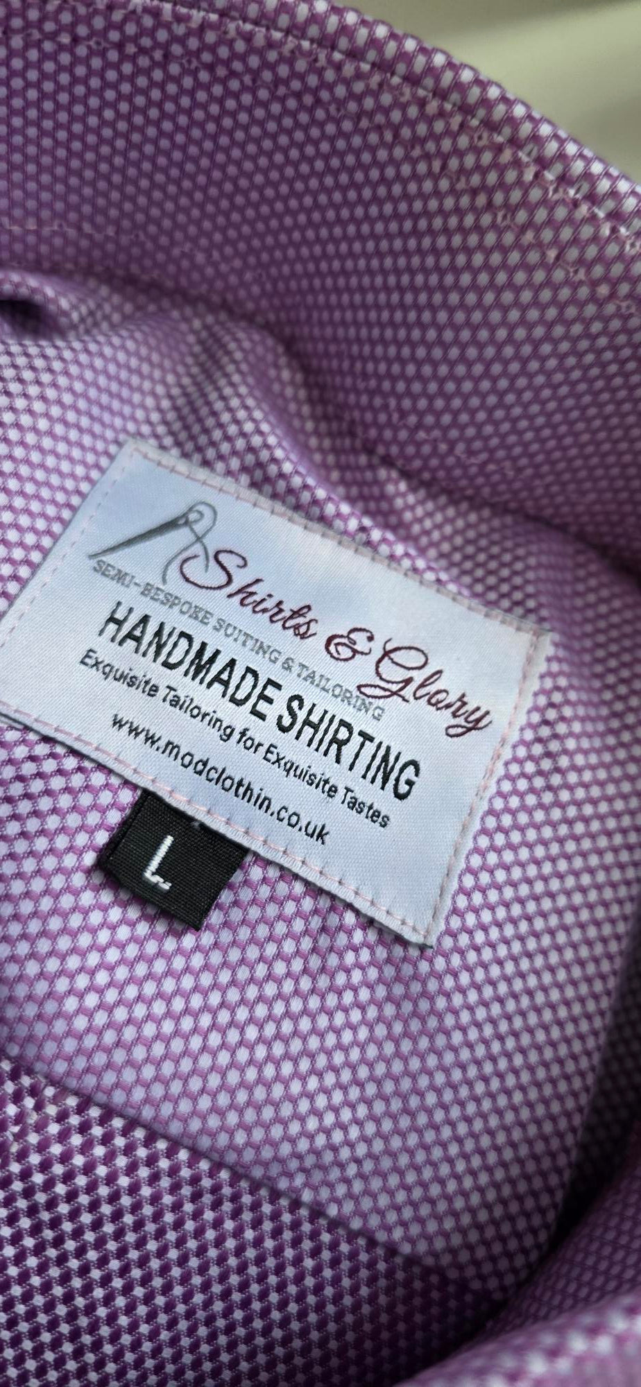 Nelson - Lilac Large Penny Tab Collar Shirt
