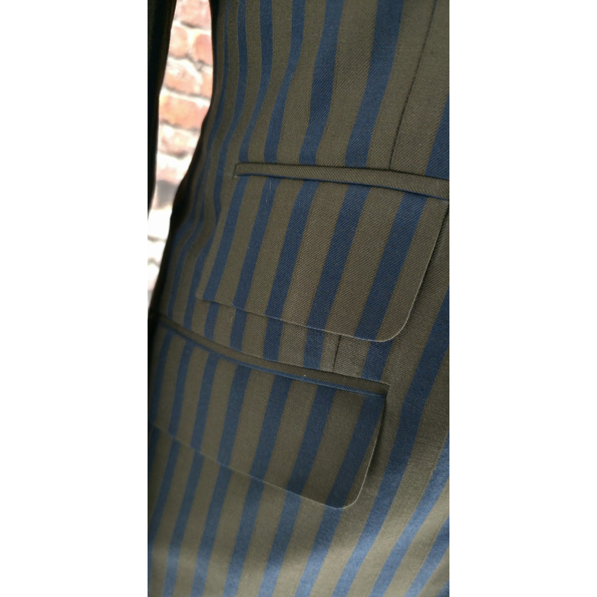 Banks - Navy & Brown Striped Jacket
