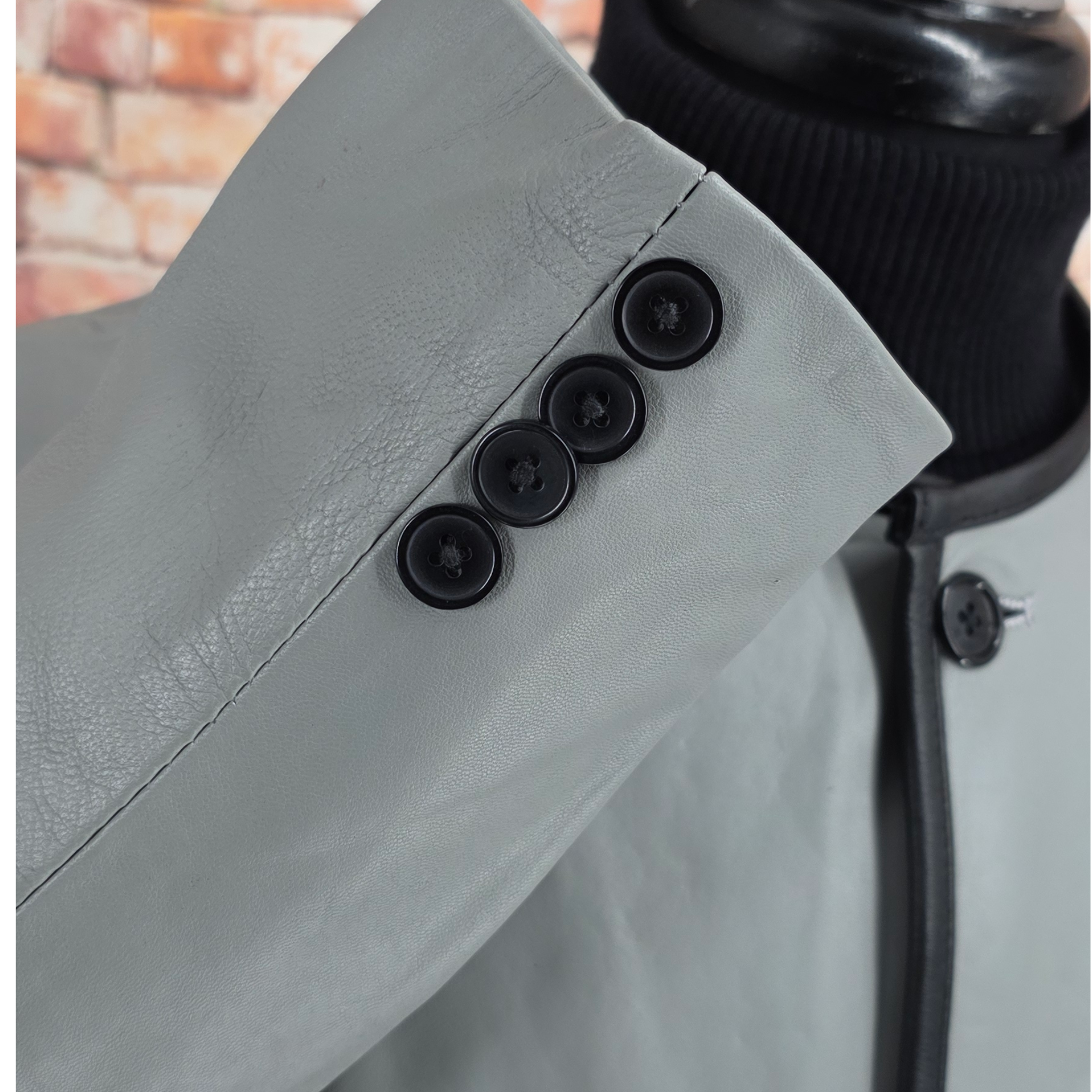 Douglas - Beatles Inspired Grey Leather Jacket