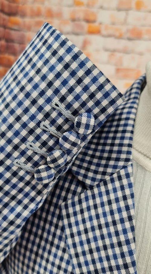 Ashworth - Blue & Navy Gingham Jacket