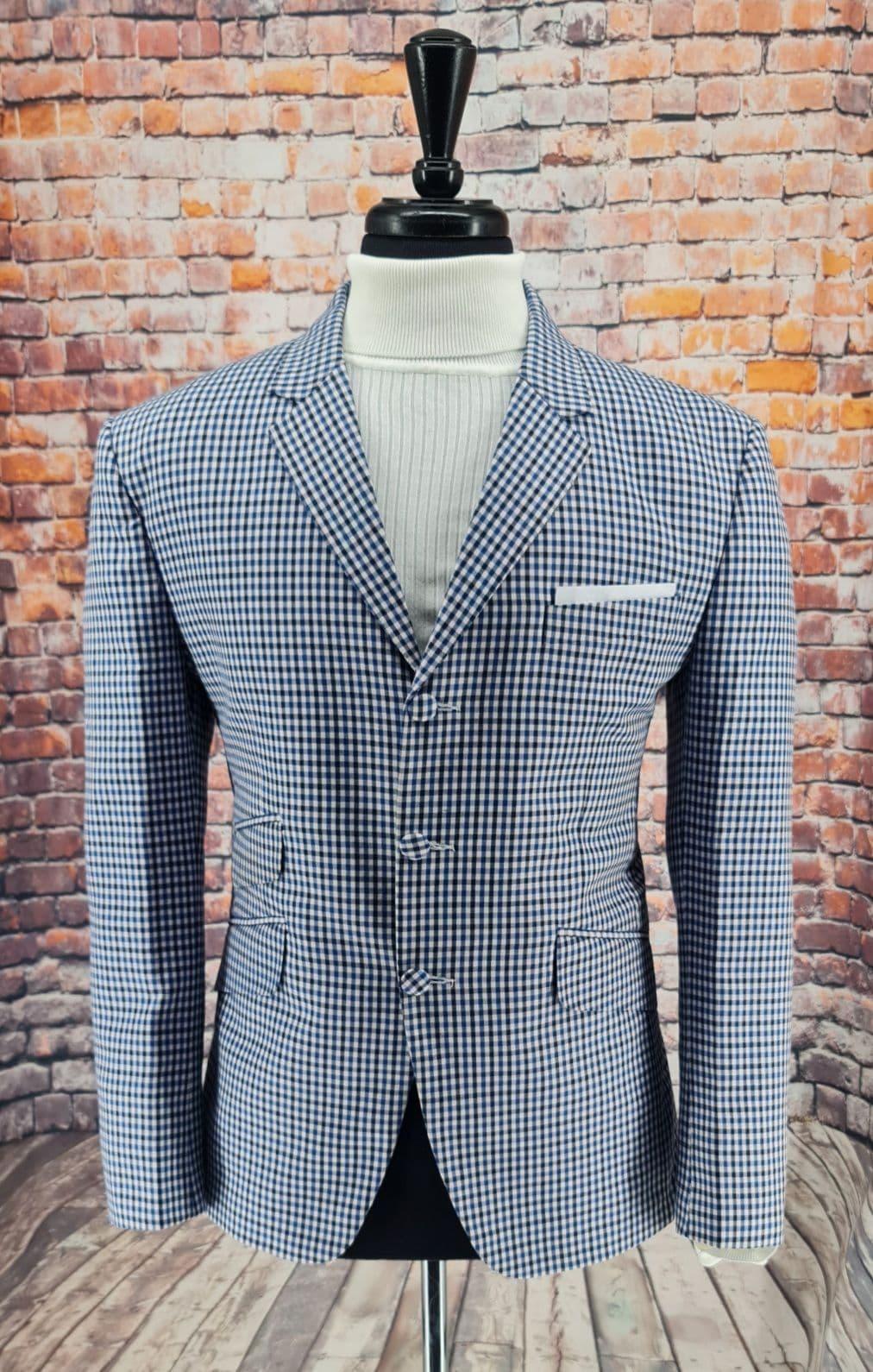 Ashworth - Blue & Navy Gingham Jacket