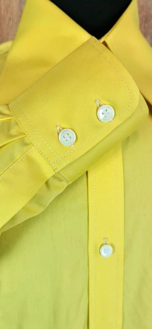 Aston - Yellow 70s Inspired Beagle Collar Shirt