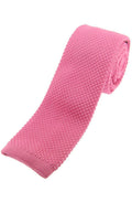 Baby Pink Slim Knitted Tie