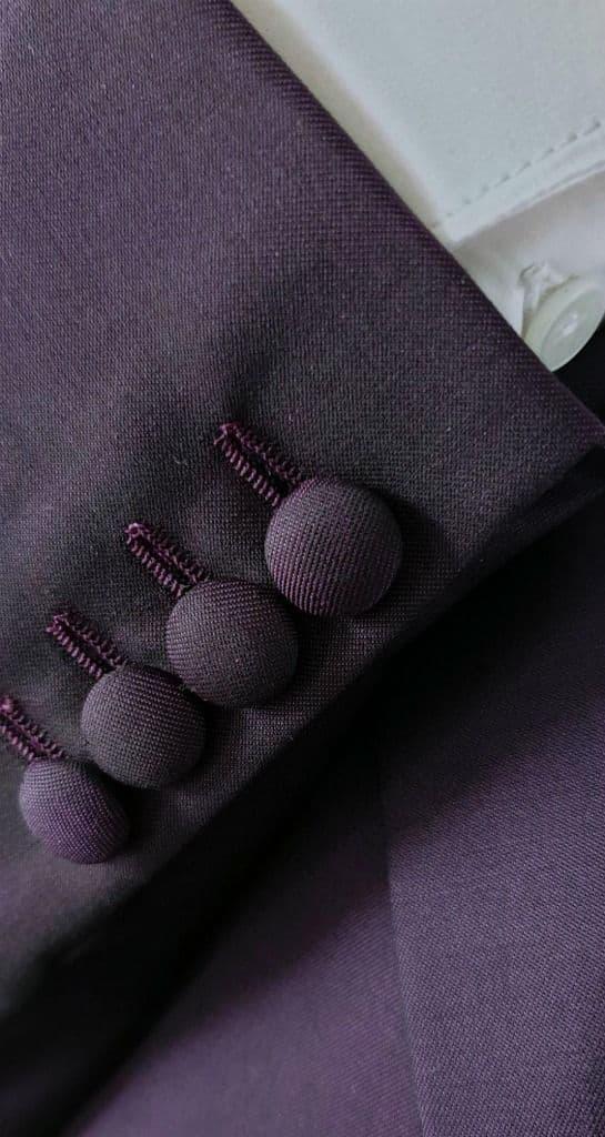 Beaumont -Purple & Black Wool Two Tone Suit