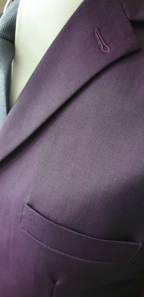 Beaumont -Purple & Black Wool Two Tone Suit