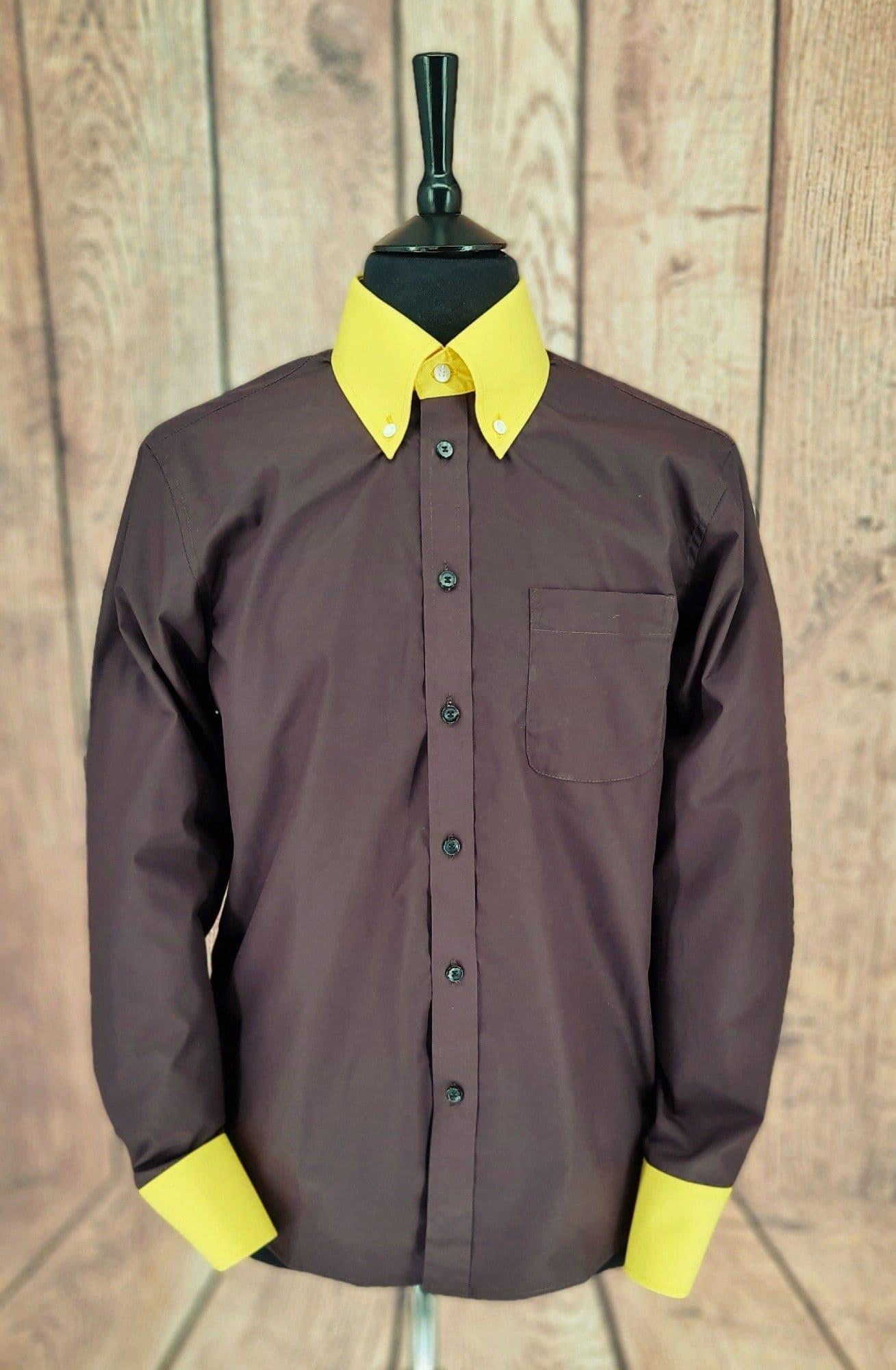 Beck- Contrasting Collar Cuff  Button Down Shirt