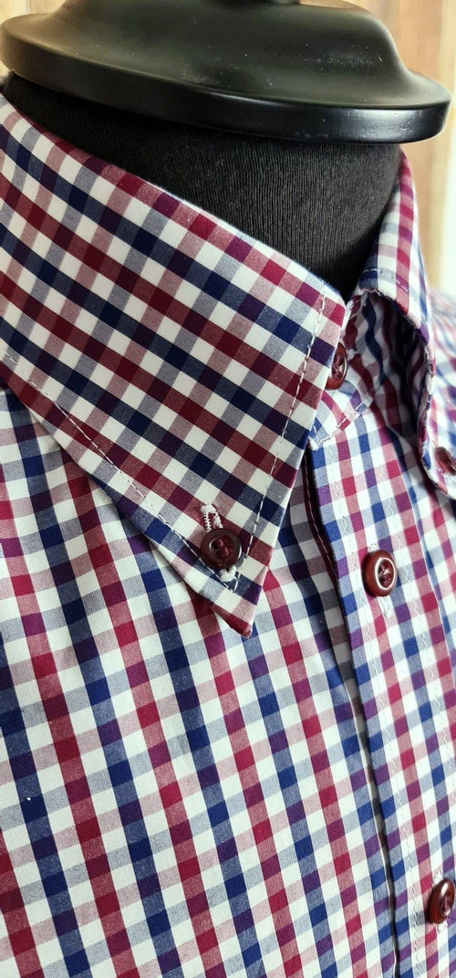 "Benjamin"  Triple Colour House Check Shirt