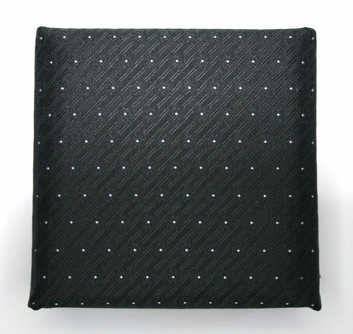 Black Polka Dot Tie, Cufflink & Pocket Square Set