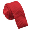 Bloody Red Skinny Knitted Tie