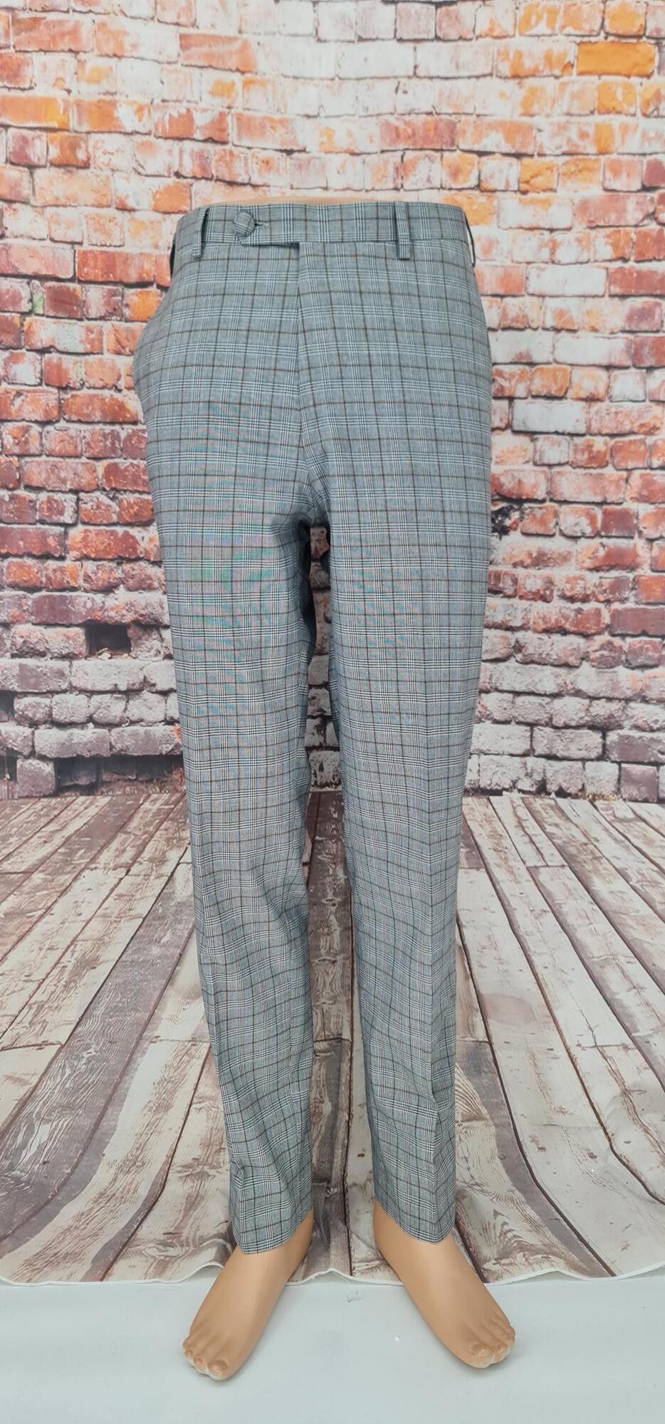"Cailan" Brown Prince Of Wales Check Suit