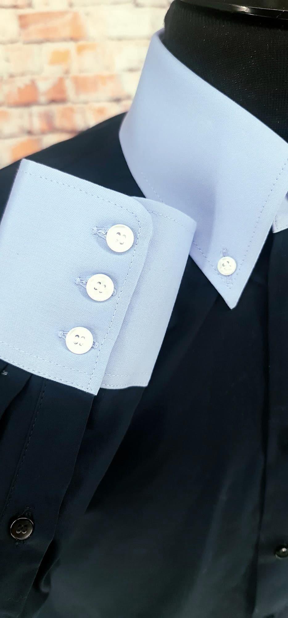 "Clapton" Contrasting Collar Cuff  Button Down Shirt