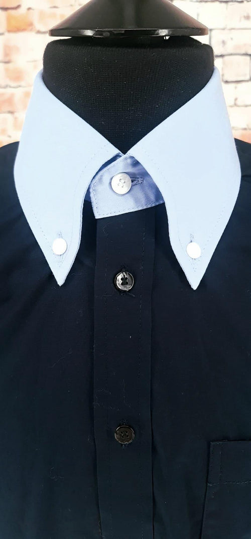 "Clapton" Contrasting Collar Cuff  Button Down Shirt